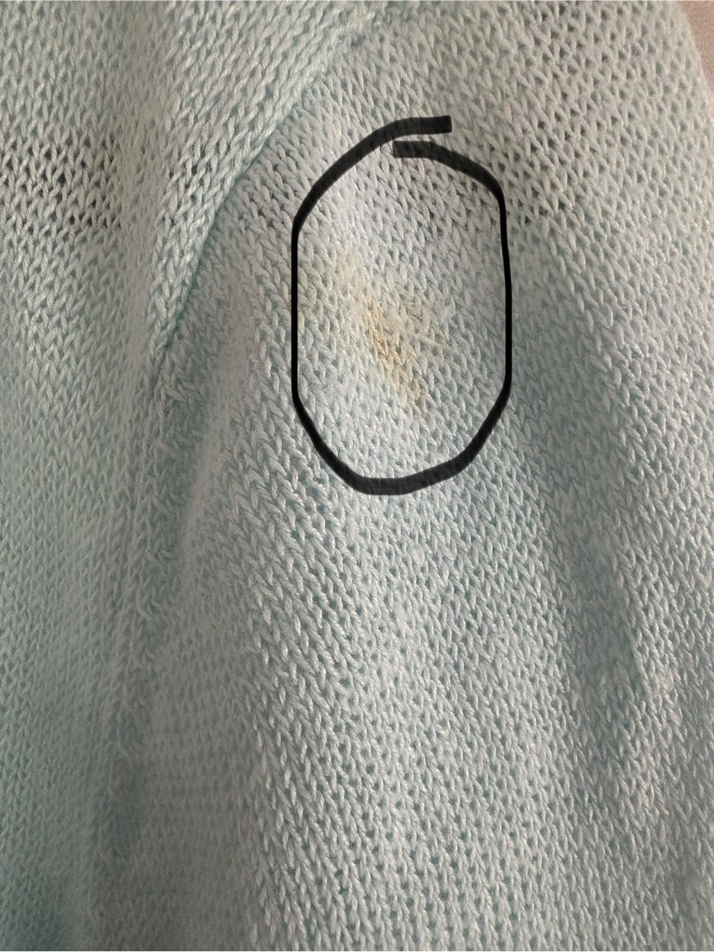 Eileen Fisher Pale Blue Open-Knit Tunic - Picture 5 of 5